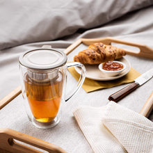 Load image into Gallery viewer, Glass Mug with Stainless Steel Infuser