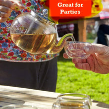 Load image into Gallery viewer, Glass Teapot Set with 4 Double Walled Cups