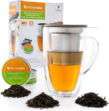 Load image into Gallery viewer, Glass Mug with Stainless Steel Infuser