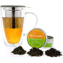 Load image into Gallery viewer, Glass Mug with Stainless Steel Infuser